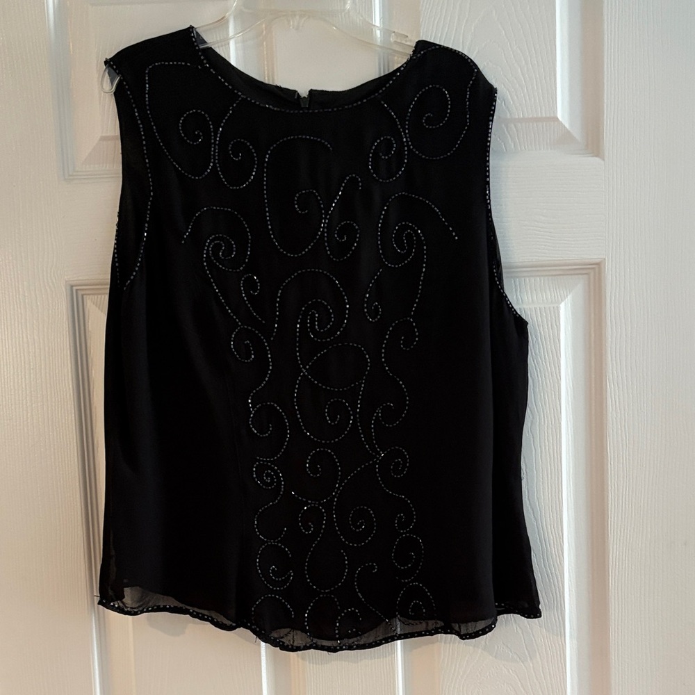 Elegant Black Sleeveless Top